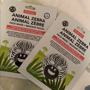 2 Exfoliating Face Masks - Zebra